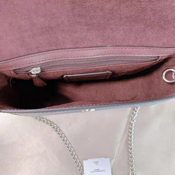 COACH Leather Gemma Deep Blue Forest Green Sparkling Crystals Apple Buckle NWT - Picture 6 of 15